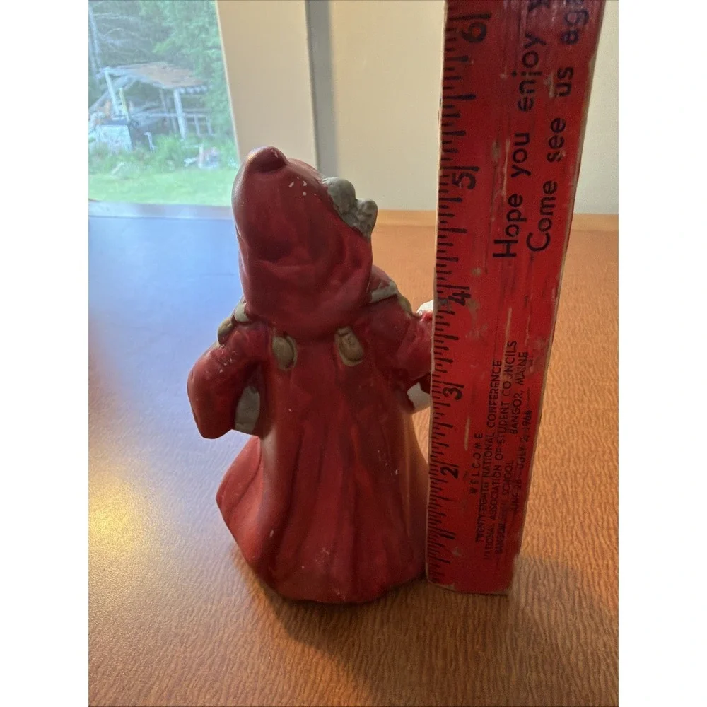 Christmas Santa Claus with Present Gift Sack Bisque Figurine Figure